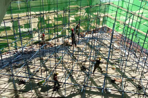沈陽腳手架搭建：穩(wěn)定三角形的建筑智慧